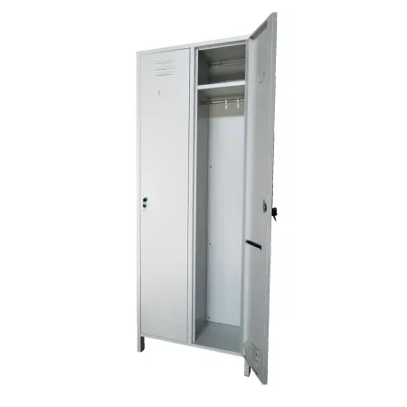 Armadio spogliatoio in metallo, a 2 posti salva spazio cm 68x34x180h