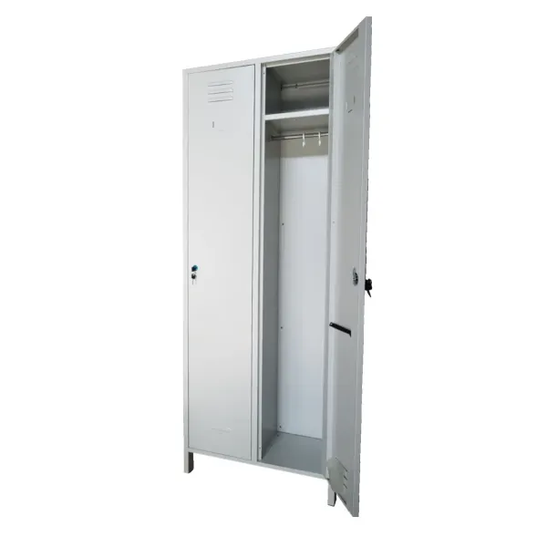 Armadio spogliatoio in metallo, a 2 posti salva spazio cm 68x34x180h
