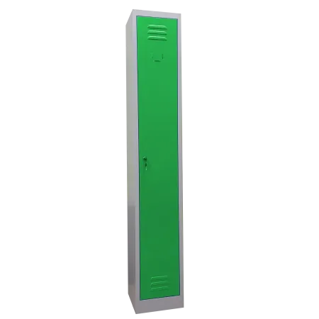 Armadio spogliatoio in metallo, a 1 posto salva spazio con ante colorate cm 30x30x180h 2
