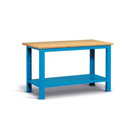 Banco da lavoro work con piano in legno, 150CM