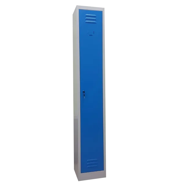 Armadio spogliatoio in metallo, a 1 posto salva spazio con ante colorate cm 30x30x180h