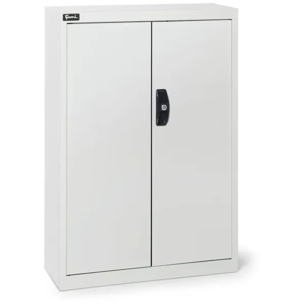 Armadio portacontenitori a battente, 5 piani e 24 contenitori Picking Box Air mis. 2, H 1001 mm, grigio chiaro