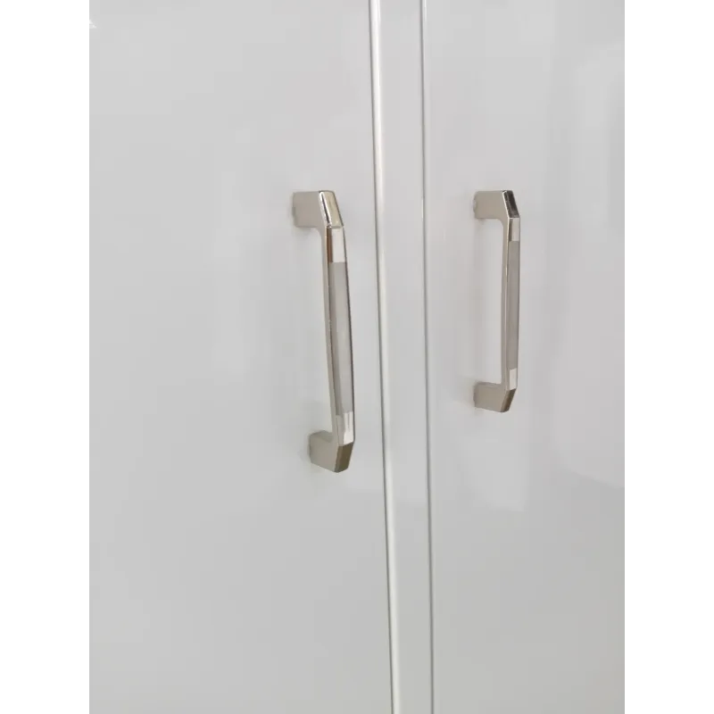 Armadio Guardaroba spogliatoio in Metallo Speciale Multiuso BIANCO su ruote Dim. 90x40x190 cm