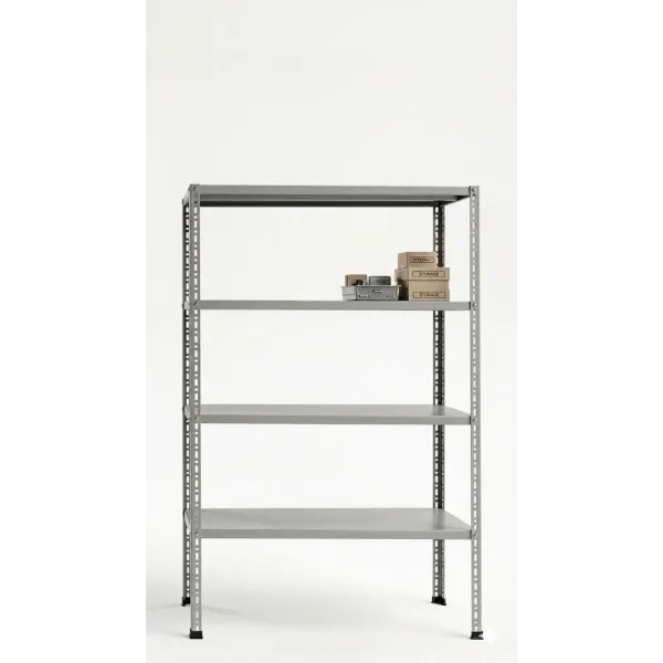 Scaffalatura armadi a giorno a 4 ripiani tipo angolare 35x50 a bullone dim 150x50x200H